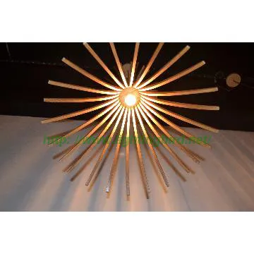 Household Appliance Wooden Pendant Lights for Interior Decoration