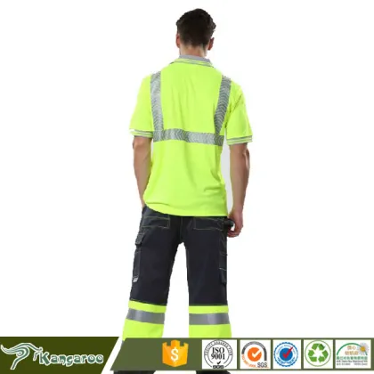 Insulation Reflective Strips Reflective Polo Shirt Clothes