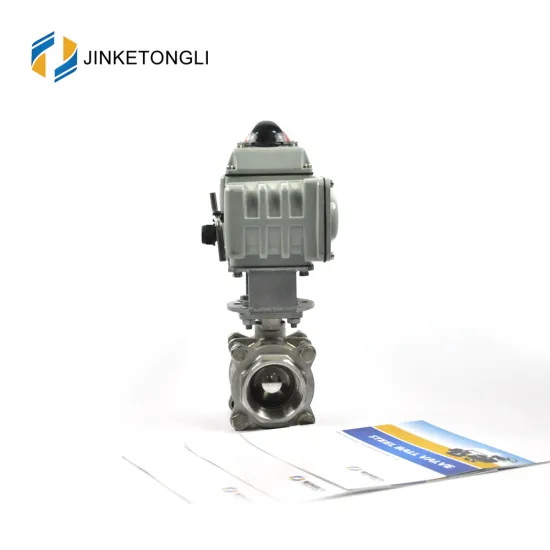 JKTLEB092 electrically actuated top entry hdpe ball valve