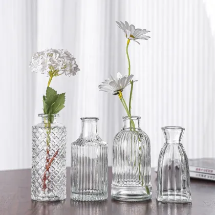 Luxury Glass Table Vases - 10pcs Set Wedding Art Deco Glass & Crystal Vases