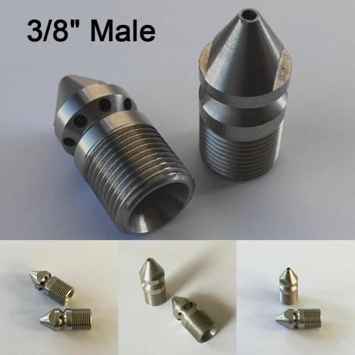 Sewer Cleaning Jetter Nozzle 3/8" Male 4.5 Rotary