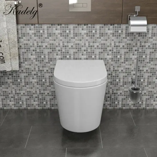 CE Standard Wall Hung Ceramic Toilet Set Round Bathroom Toilet Sanitary Ware

**Title:** Wall-Hung Ceramic Toilet with CE Standard