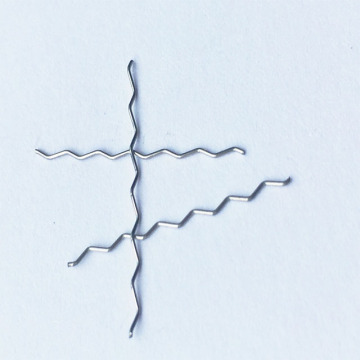 Clean and bright Waved Steel Fiber in construction