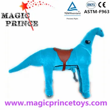 Dalian Magicprince ride on horse toy on wheels Stuffed & Plush Toy Animal Animal scooter Blue Dinosaur(ASTM&SGS&CE)(Pass!!)