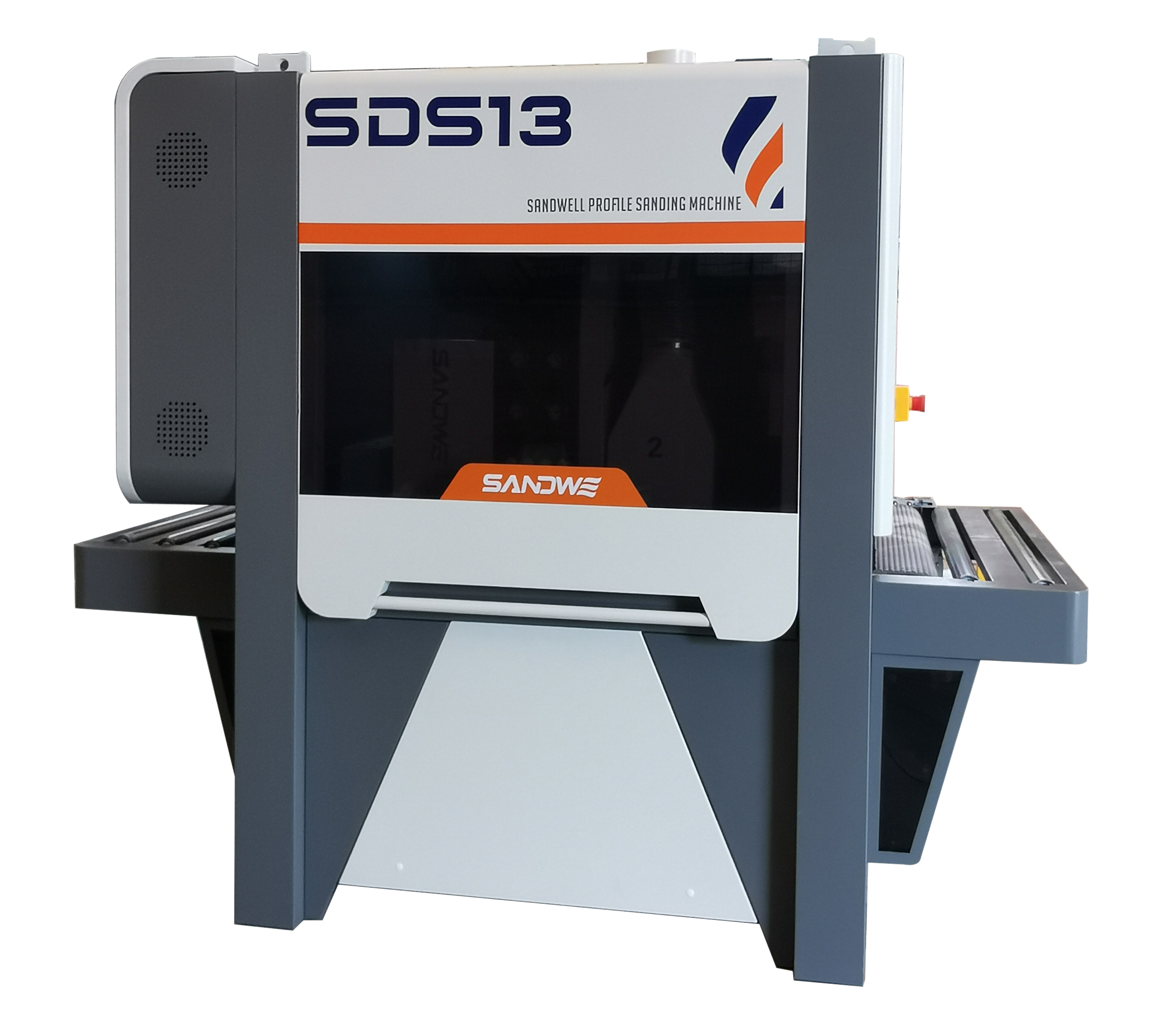 Automatic profile sanding machine for wood plates