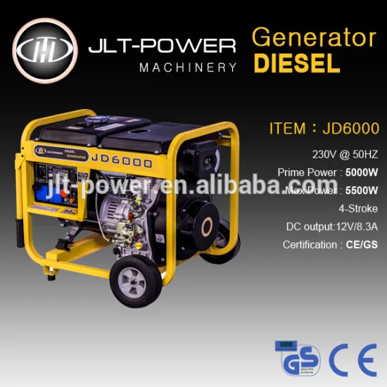 JLT Power Open frame type Diesel Engine Portable 5kva Generator for sale