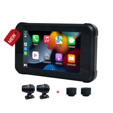 5 Inch Waterproof Bike Navigation with CarPlay, Android Auto, DVR & TPMS