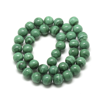 Search Engine Title: Pandahall 8mm Dyed Round Green Synthetic Malachite Beads