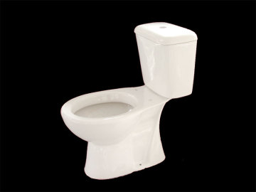 Two Pieces Ceramics Water Washing Down P Trap Toilets Seats Closetool Squatting WC Pan Water Closet