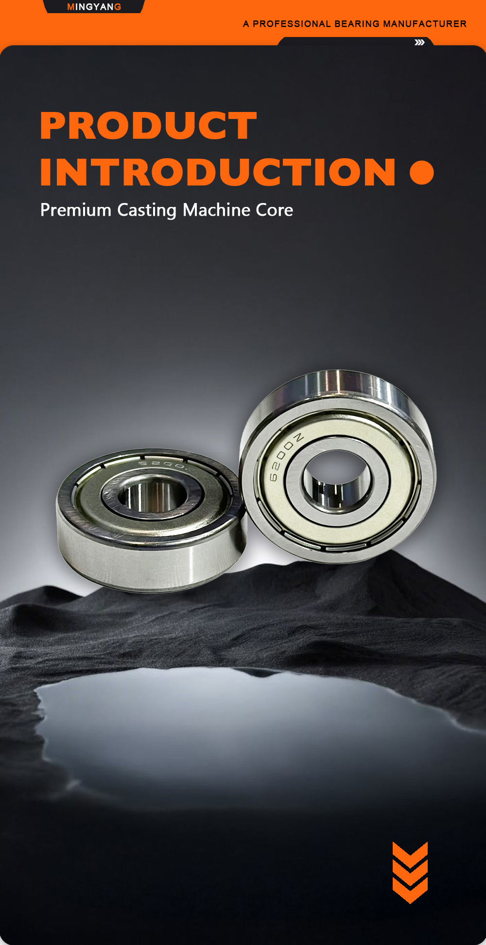 6200 ZZ Anti‑Dust Steel Deep Groove Ball Bearing x