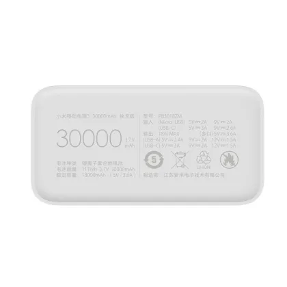 Xiaomi mijia powerbank 3 20000Mah fast charging