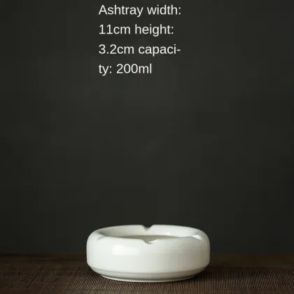 Blanc De Chine Ivory White Porcelain Custom Ashtray