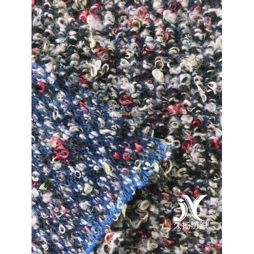 Multicolor Boucle Sweater Knit Fabric