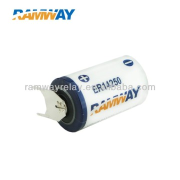RAMWAY ER14250 Size 1/2AA batteries, prepaid electricity meter battery,3.6v lithium battery 1/2aa er14250