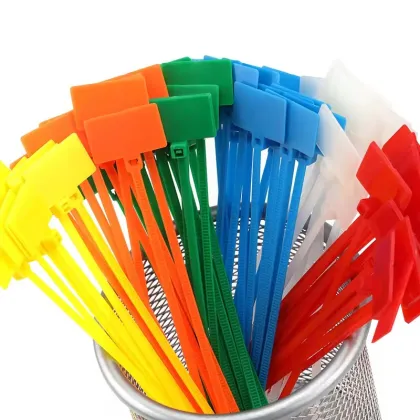 Nylon Label Cable Ties Brand Name Zip Ties Tag Cable Ties" can be condensed to "Brand Nylon Label Zip Ties Cable Ties Tags" but for a more search-engine friendly and concise title, you might consider:

"Brand Nylon Label Zip Ties Cable Management Tags" 


