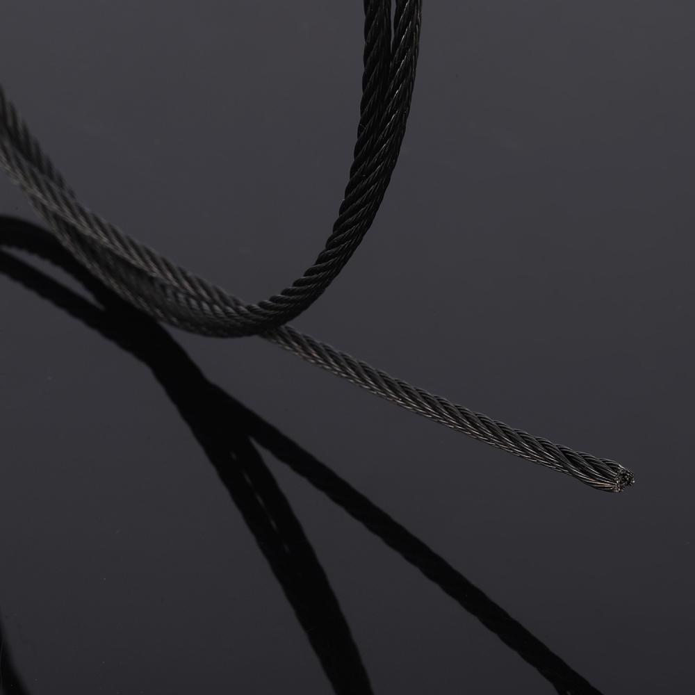7x19-3.2mm schwarzes Seil 316
