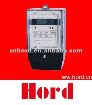 DEM313MF Single Phase Front Board Installed kwh Energy Meter