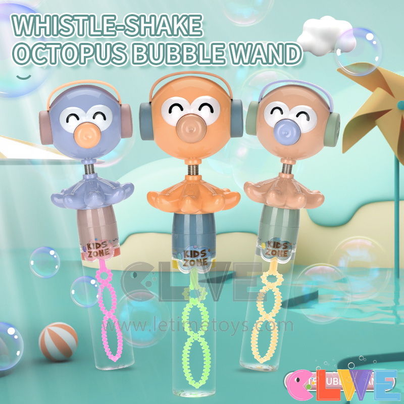 Cute octopus bubble stick toy