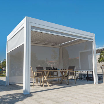 Biały wodoodporny aluminium dachowe pergola