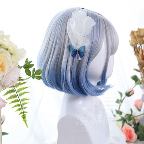 Lolita Air Bangs Bob Ombre Wig 2