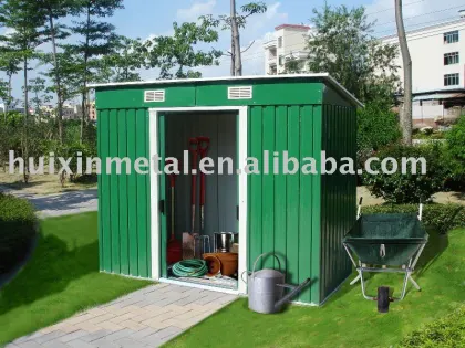 Storage garden shed(HX81222)outdoor storage metal shed structure