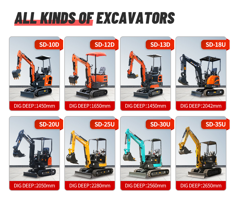 PROMOTION!! Excavator 2 Ton Excavator with Attachments