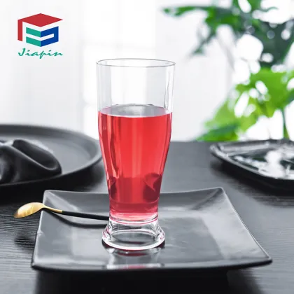 White Plastic 12oz Beer Glass - Outdoor SAN PC Beer Cup