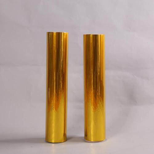 Film per laminazione termica in PET metallizzato color oro