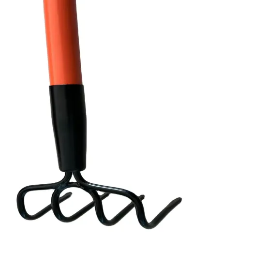 4 Prong Carbon Steel Poultry Farm Hand Digging Tools Set