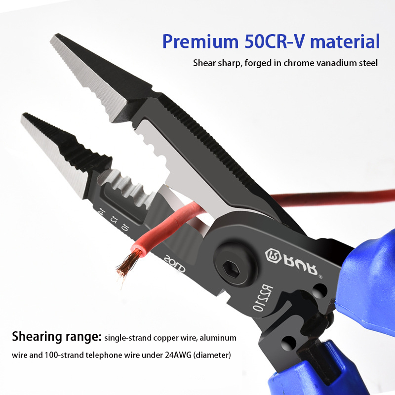8 inch 9 inch  professional electrician needle nose plier wire twist stripping pliers multifunction repair tool pliers