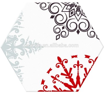 Hexagonal art ceramic tiles for Floor and Wall
