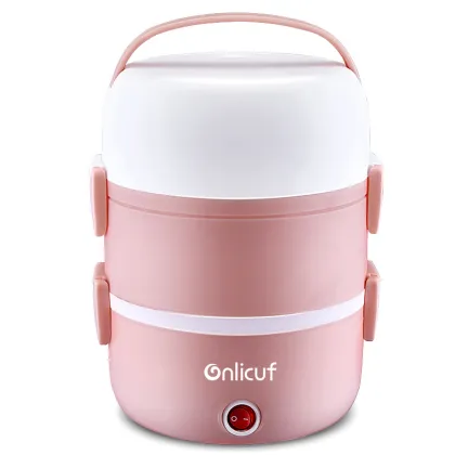 Portable 1.5L Electric Heating Lunch Box & Rice Cooker