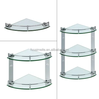 High-Quality Wall-Mounted Bathroom Accessories & Corner Glass Shelves