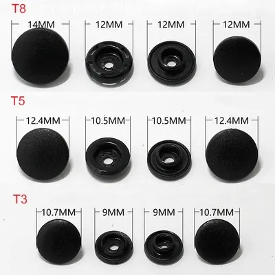 Fast Delivery Plastic Kam Snaps Size 20 T5 Snap Buttons for Clothes