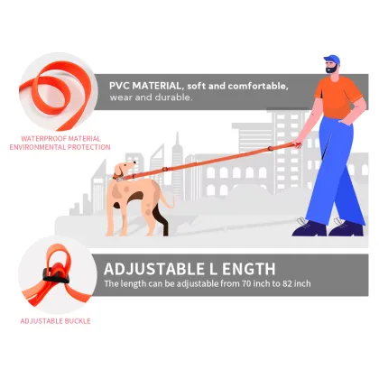 Durasoft Adjustable Hands-Free Waterproof Pet Dog Leash