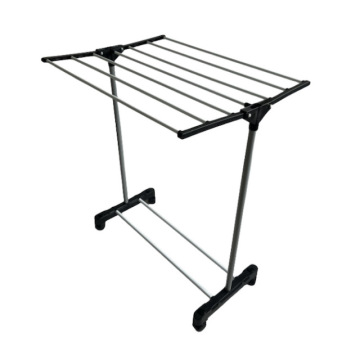 Floor Rolling Drying Rack with Wheels: A Space-Saving Collapsible Clothes Drying Solution for Indoor and Outdoor Use