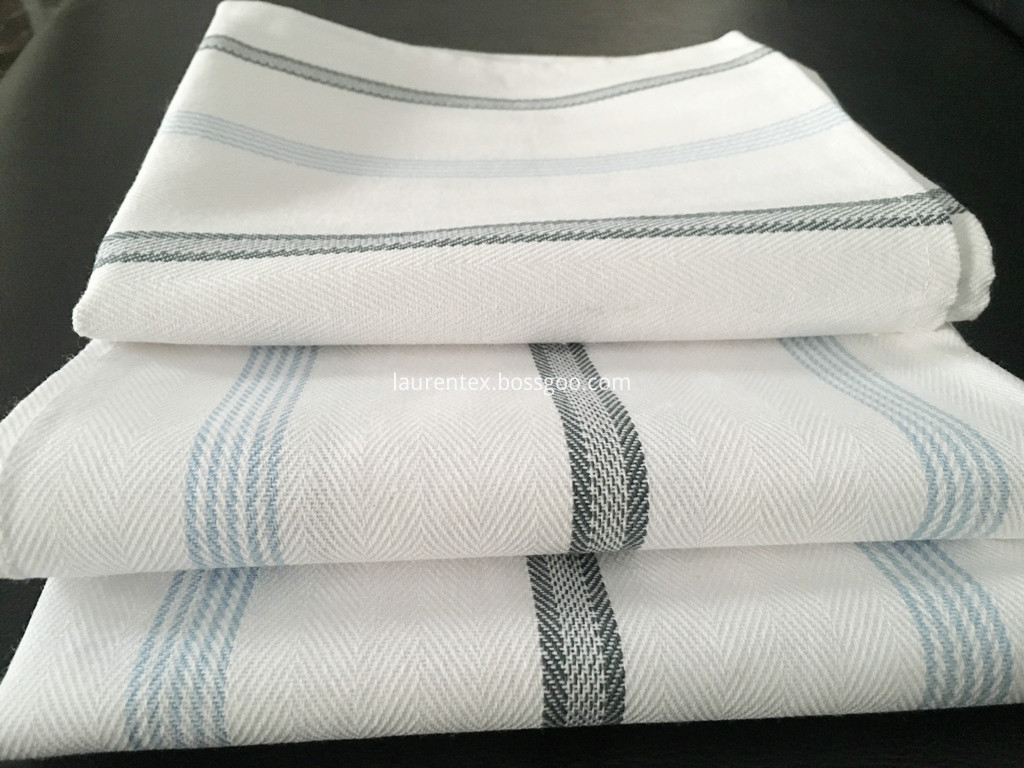 herringbone cotton huck cloth