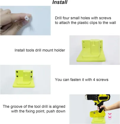 Factory Plastic Tool Hanger Holder for Ryobi Power Drill Mount