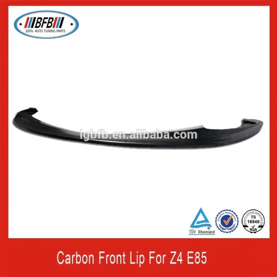 Best quality carbon front lip spoiler front bumper for bmw z4 e85
