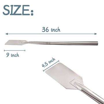 Stainless Steel Mixing Paddle With Removable Handle