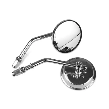 High-End Round Retro Motorcycle Rearview Mirrors for Harley Davidson