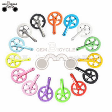 colorful fixed gear bike Crankset