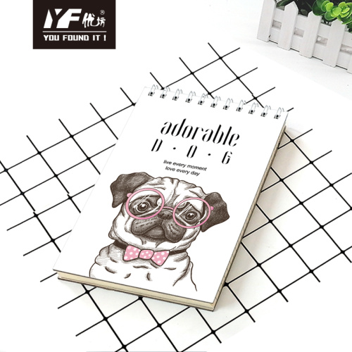 No Spiral Notebook Adorable dog A5 vertical spiral coil notebook Factory