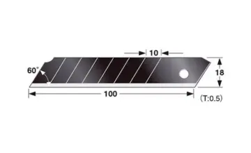 High quality stainless steel snap off black blade