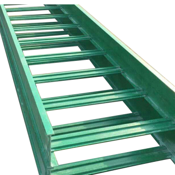 China Manufacturer Custom Fiberglass FRP Ladder Type Cable Tray (50mm-400mm, Green)