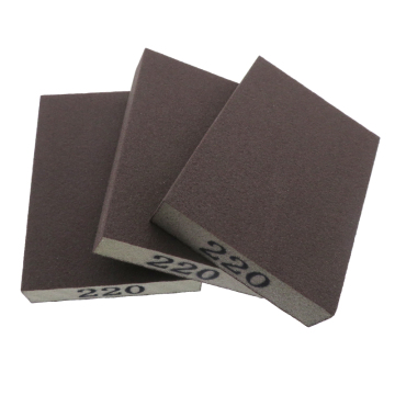 Aluminum Oxide Hard Sponge Hand Sanding Block 220 Grit (100x70x15mm)