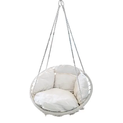 Modern Cozy Full Cushion Patio Macrame Swings - New Arrival for Balcony