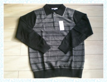 men black organic cashmere sweater