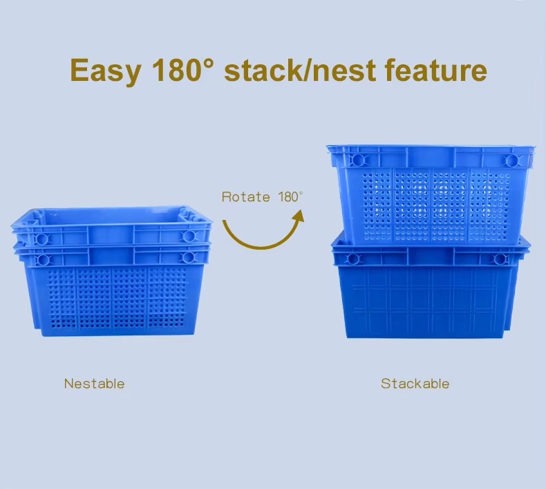 Nestable Stackable 600x400x310mm Plastic Crates8