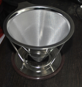 ultra fine high quality pour over coffee filter cone dripper with coffee stand